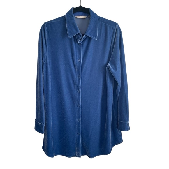 Soft Surroundings Blue Velvet Tunic - Picture 4 of 12